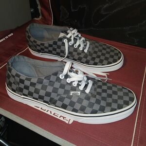 Vans Men's Checkered Gray Sneakers